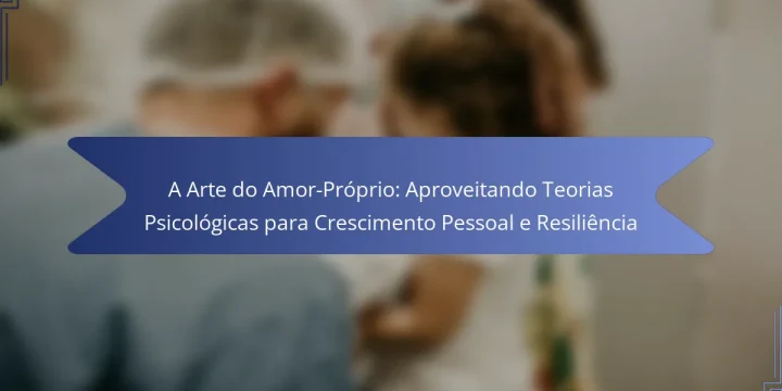 A Arte do Amor-Próprio: Aproveitando Teorias Psicológicas para Crescimento Pessoal e Resiliência
