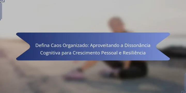Defina Caos Organizado: Aproveitando a Dissonância Cognitiva para Crescimento Pessoal e Resiliência
