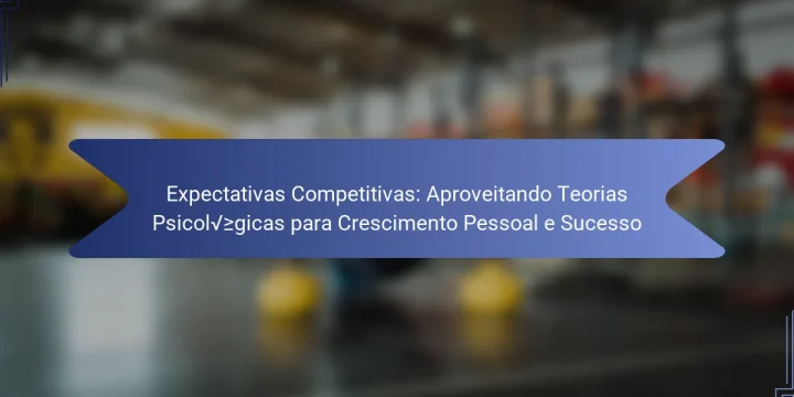 Expectativas Competitivas: Aproveitando Teorias Psicológicas para Crescimento Pessoal e Sucesso