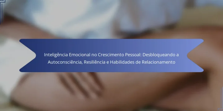 Inteligência Emocional no Crescimento Pessoal: Desbloqueando a Autoconsciência, Resiliência e Habilidades de Relacionamento